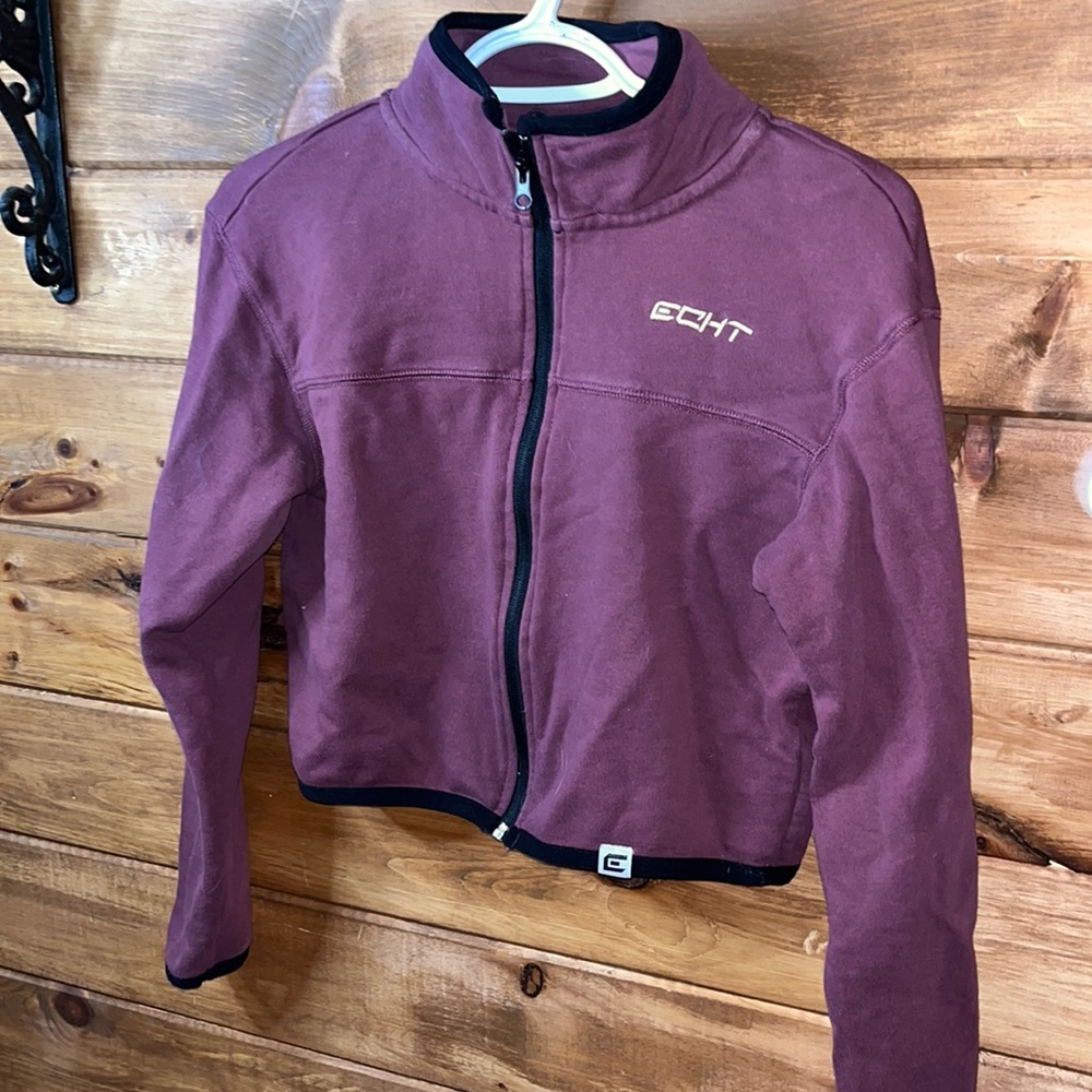 Echt cropped full zip